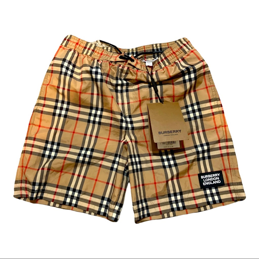 BRAND NEW Burberry check swim shorts